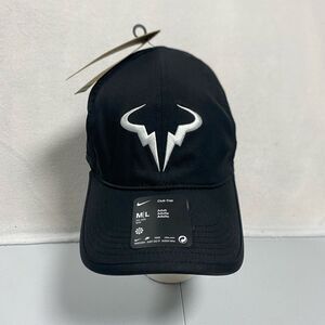 NWT- Nike Dri-Fit ADV Club Unstructured Rafa Cap Tennis Hat Black FB5600-010